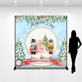 Lofaris Custom Magical Winter Crystal Ball Birthday Backdrop